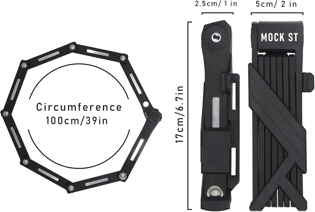 Bike Chain Folding Lock Pack of 2 D2620
