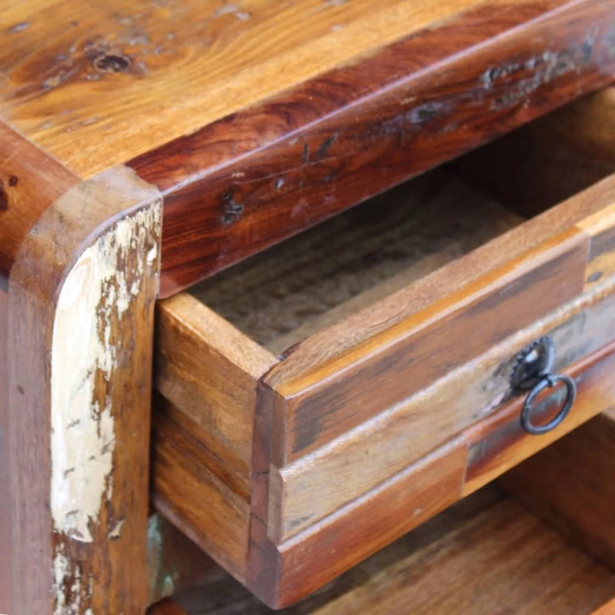 Night Cabinet Solid Reclaimed Wood U757