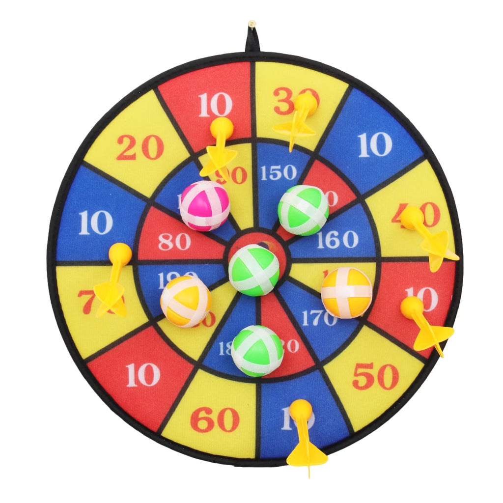 Flocking Dart Board with 4pcs Darts Dartboard Set D66058
