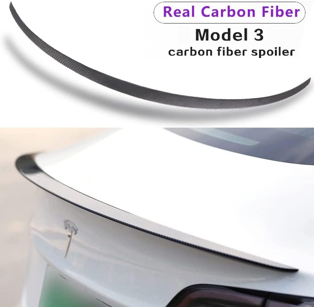 Matte Carbon Fiber Rear Trunk Spoiler A423209