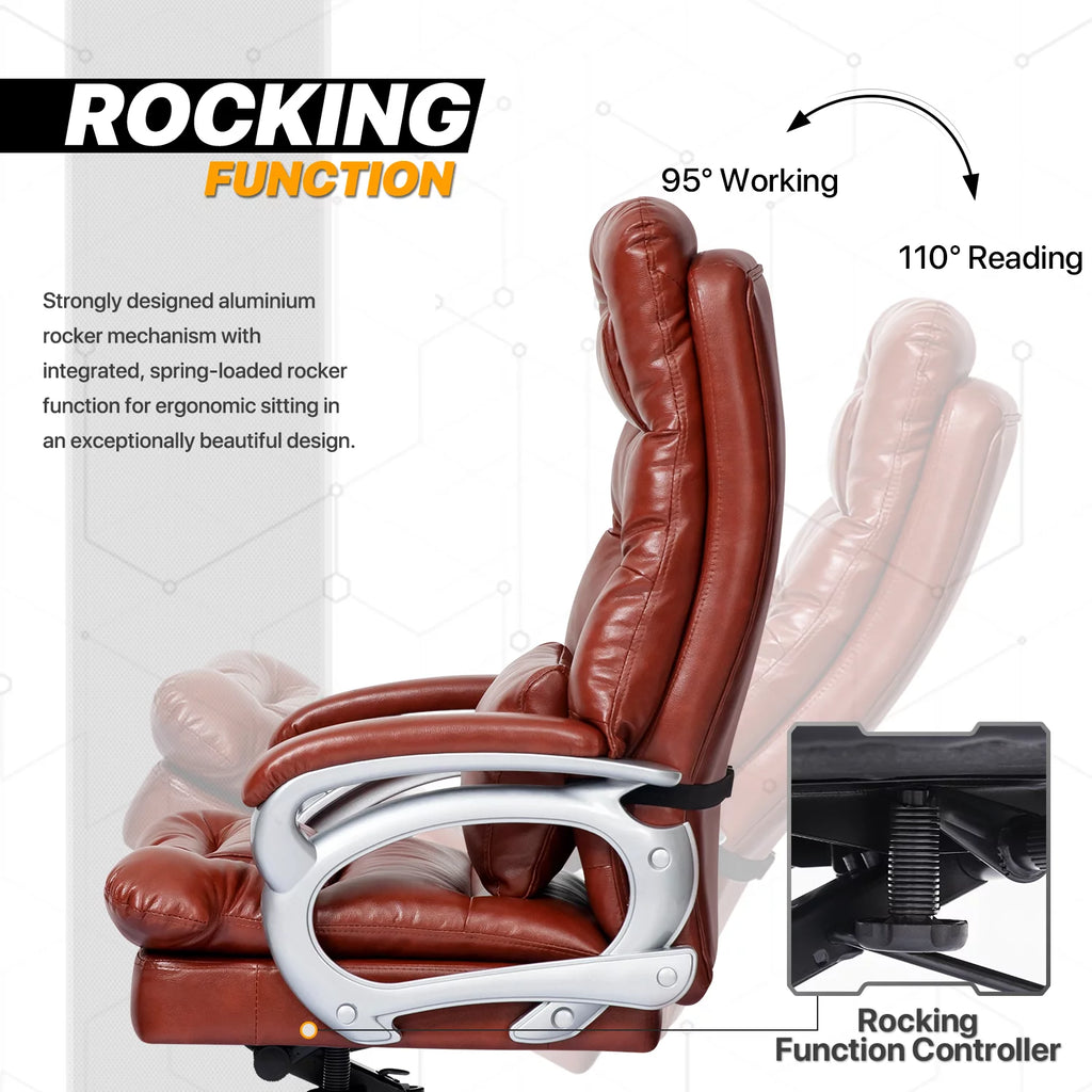 Rolling High Back Executive Chair and Laptop Desk Set B376