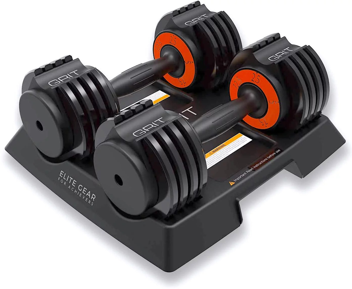 Adjustable Dumbbells Pair 2.5 to 12.5 lb R709