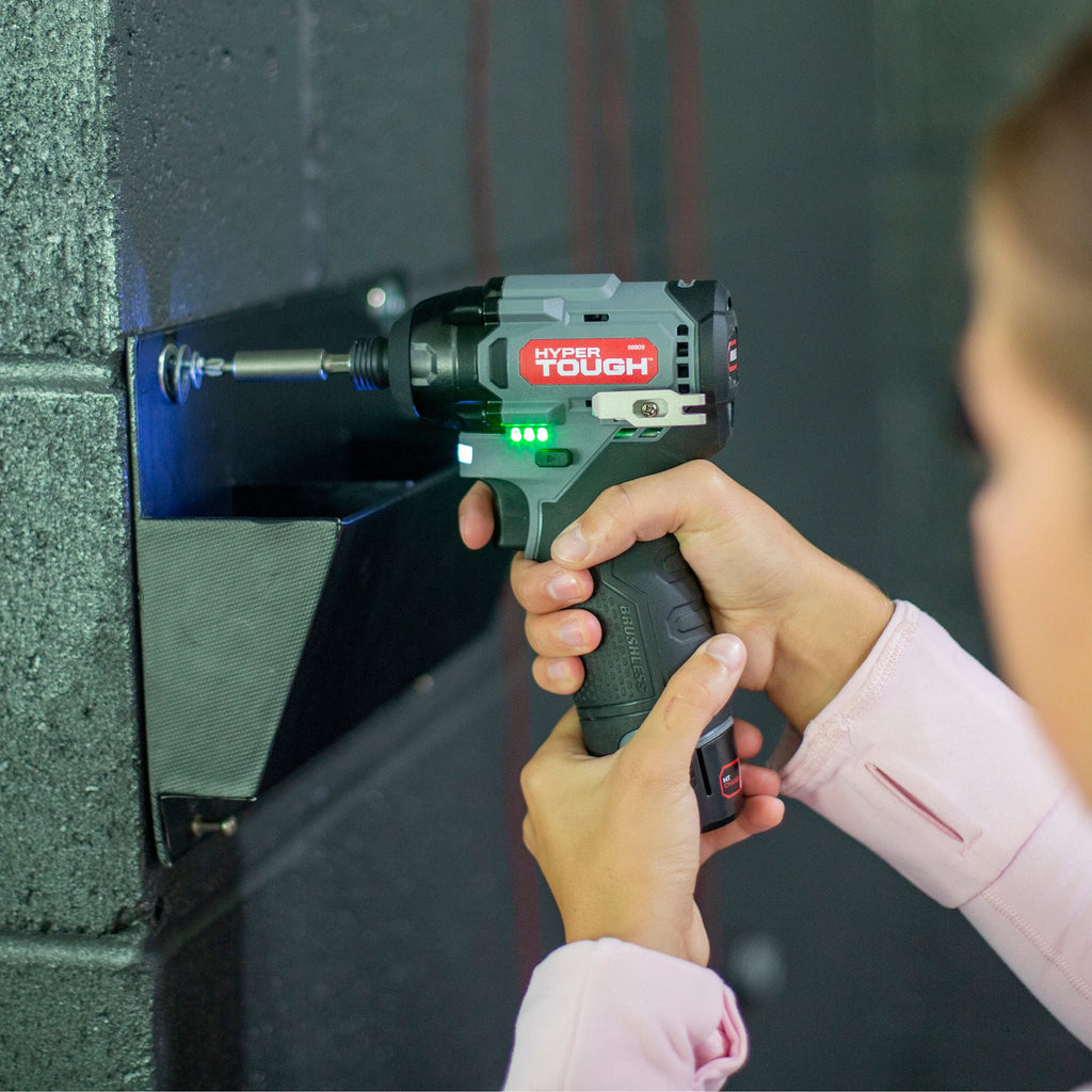 12V Max Lithium-Ion Cordless Brushless Impact Driver with Battery and Charger E724
