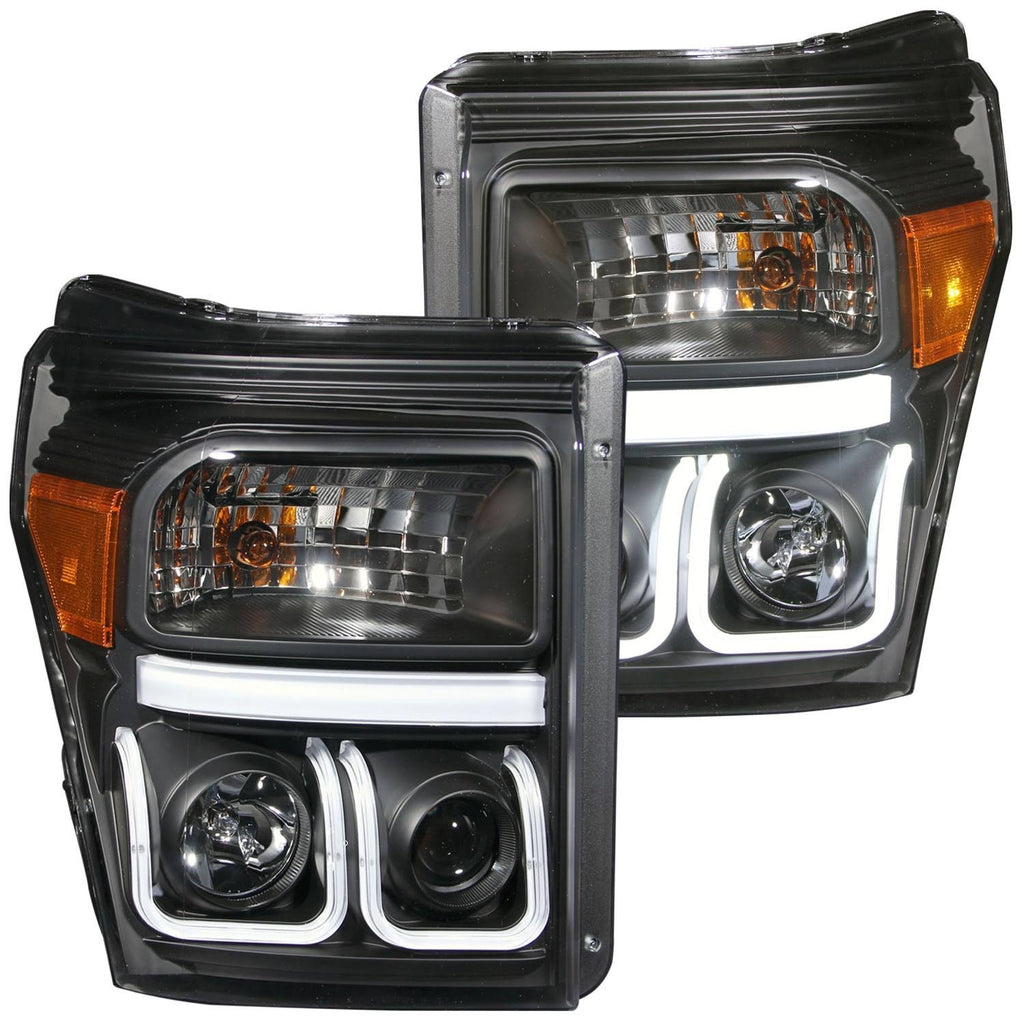 Black U-Bar Projector Headlights M18085