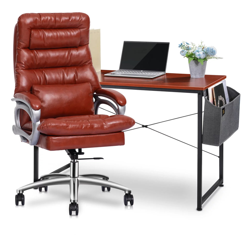 Rolling High Back Executive Chair and Laptop Desk Set B376