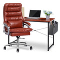 Rolling High Back Executive Chair and Laptop Desk Set B376