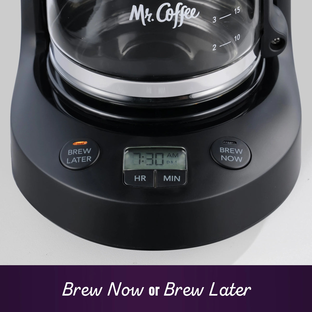 5-Cup Programmable Coffee Maker, 25 oz. Black T1530