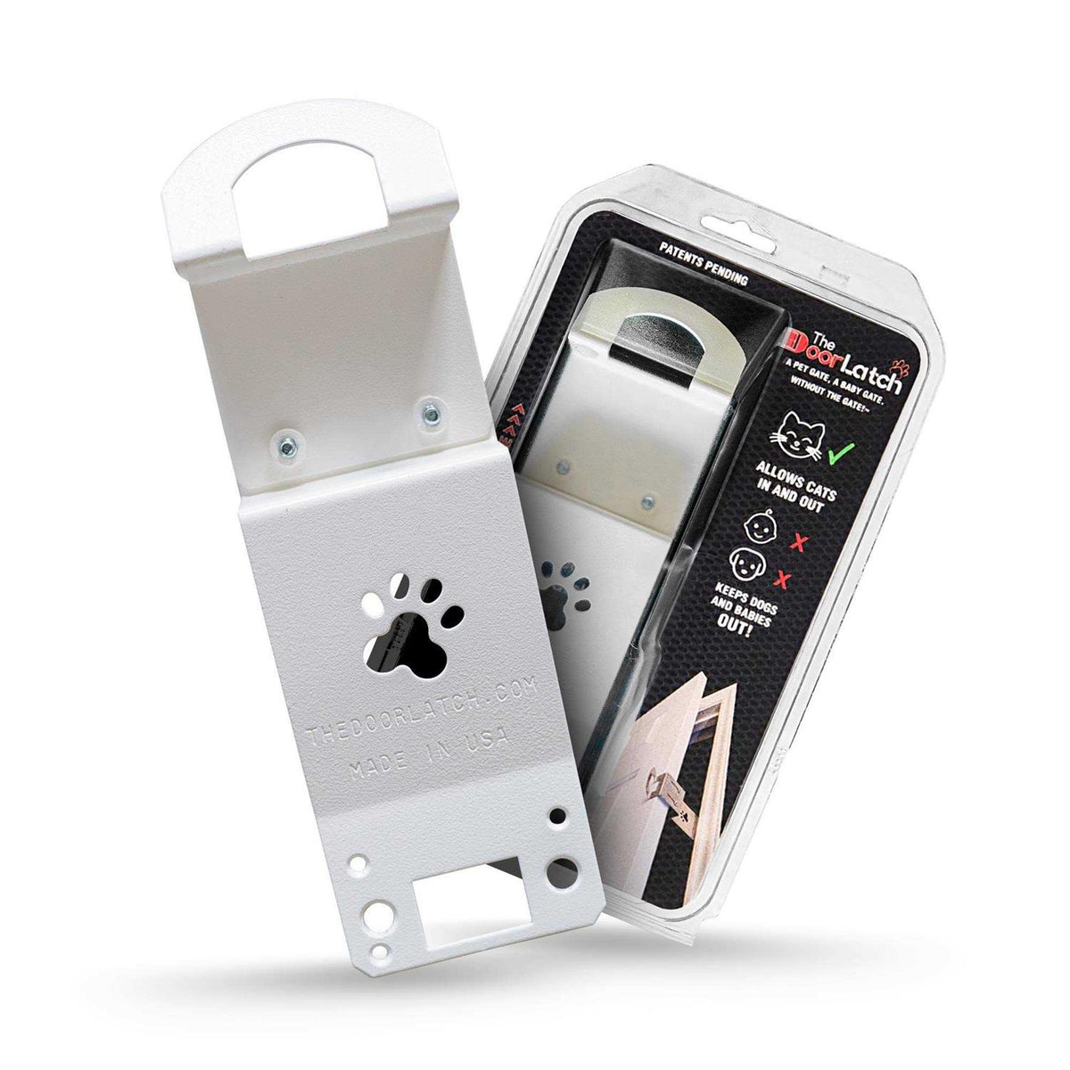 White Powder Coat Steel Small Dog/Cat Door V8524