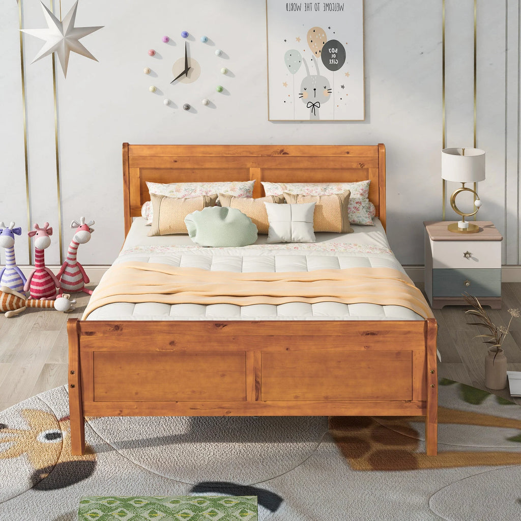 Full Size Wood Platform Bed C77447
