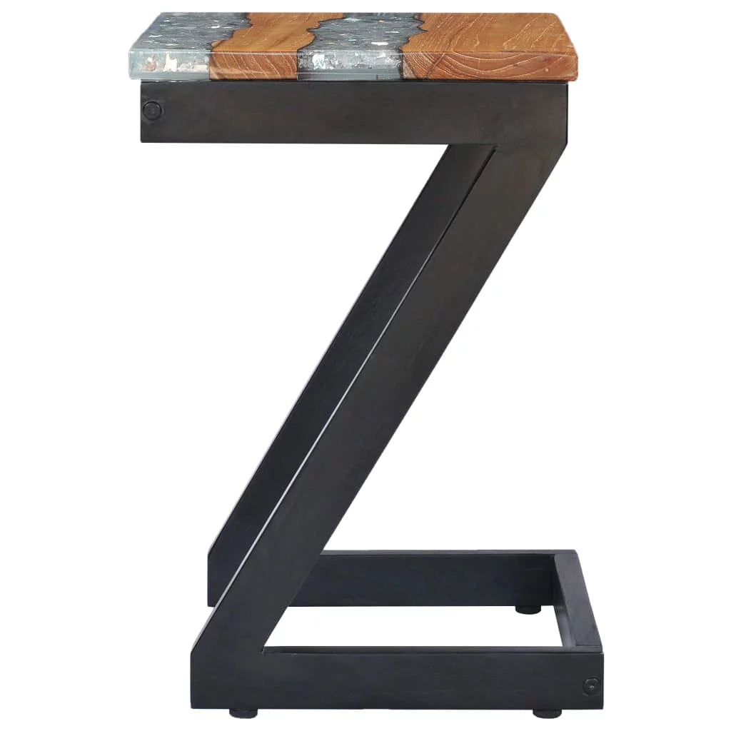 Solid Teak Wood and Polyresin Coffee Table H518