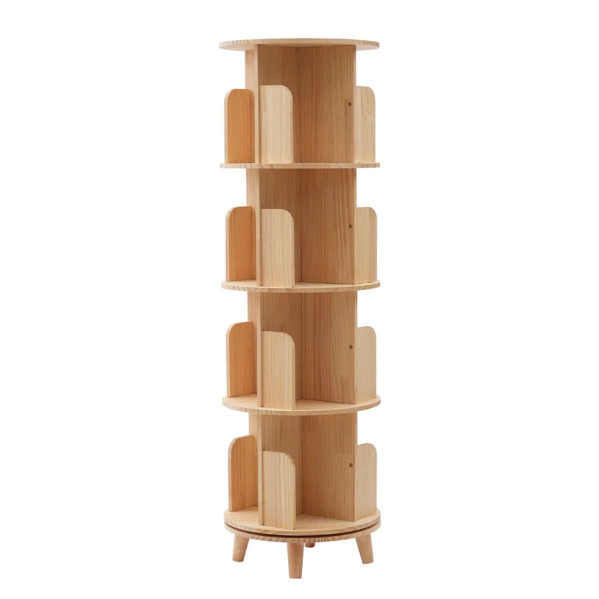 4-Tiers Rotating Bookshelf Y4429