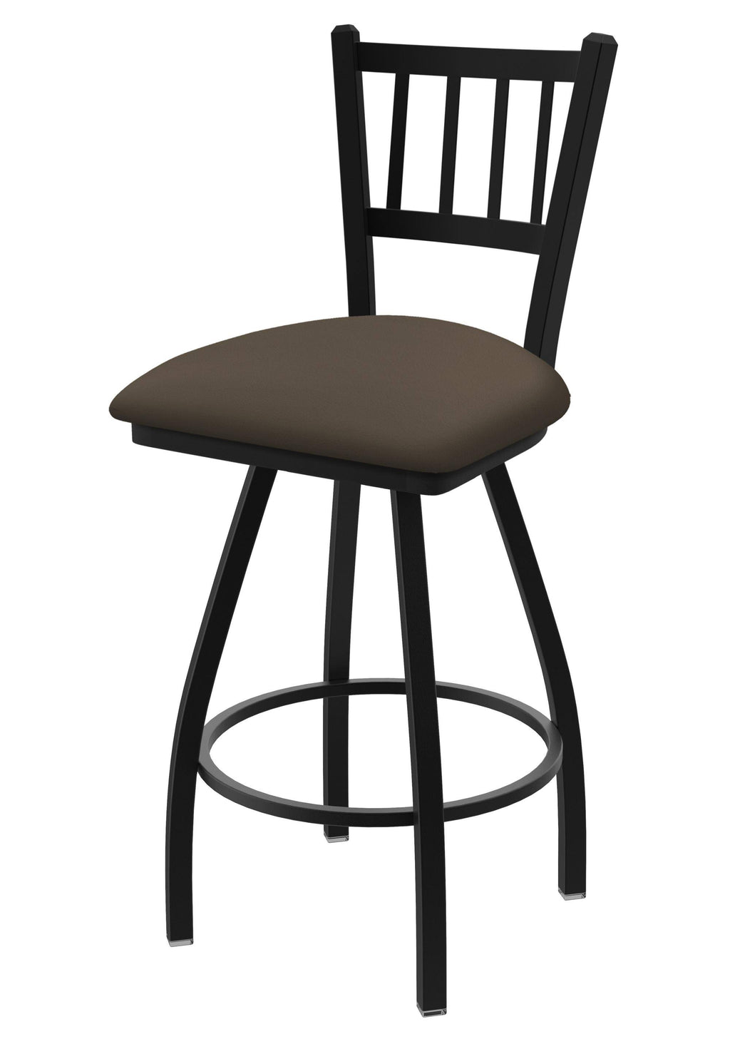 Swivel Bar Stool with Black Wrinkle Finish L8784