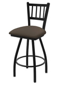 Swivel Bar Stool with Black Wrinkle Finish L8784