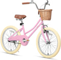 20 Inch Kids Bike with Bell and Training Wheels, Pink F94691