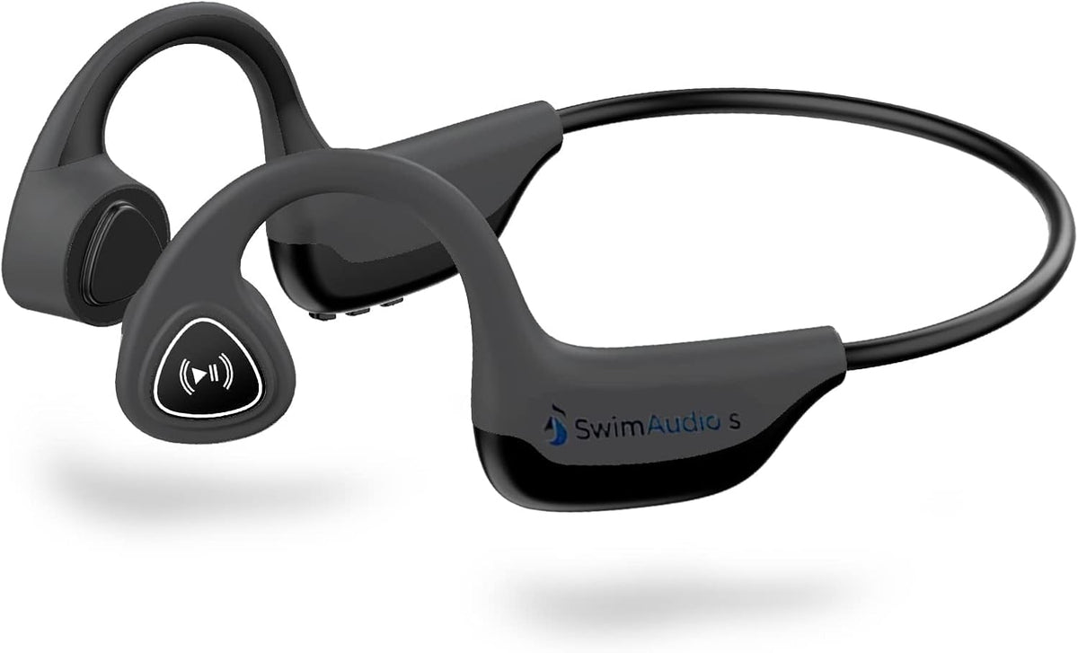 Bone Conduction Open Ear Sweatproof Sports Headphones with Bluetooth, Built-in Mic, Blue, Pack of 2 J1870