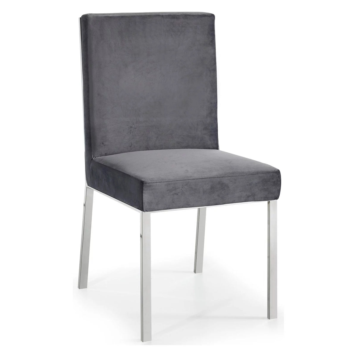 Black Velvet Dining Chair Set of 2 I435