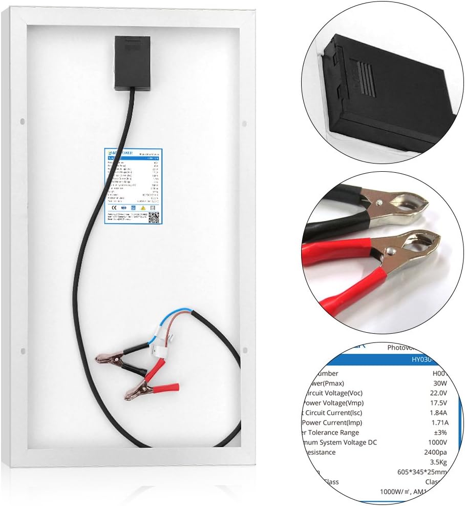 12V 30W 5A Mono Solar Panel with Charge Controller C53379