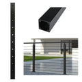 36 inch Black Aluminum Cable Railing Post M94309