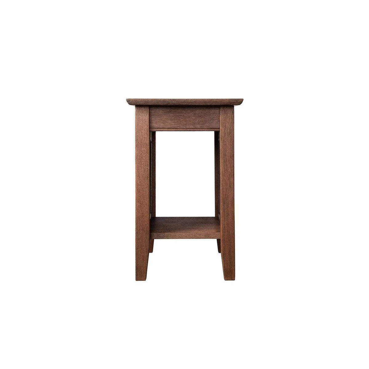 Burnt Amber Chair Side Table with Charger Q309709