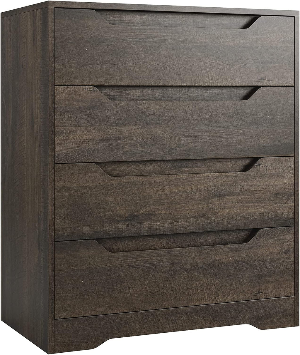White 4 Drawer Wood Dresser B640866