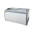 White Curved Glass Top Display Chest Freezer C81320