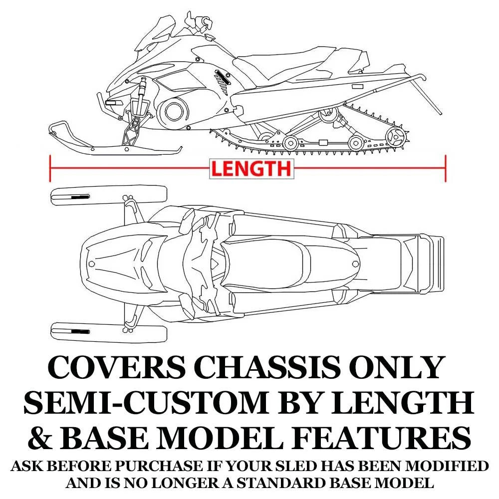 Trailerable 600 Denier Snowmobile Cover D694609