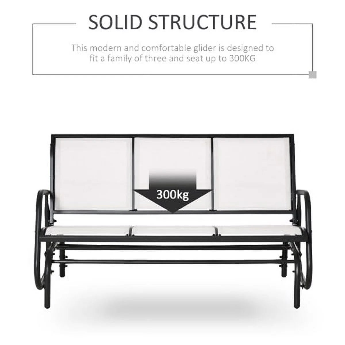 Outdoor Glider Bench for 3 Q66035