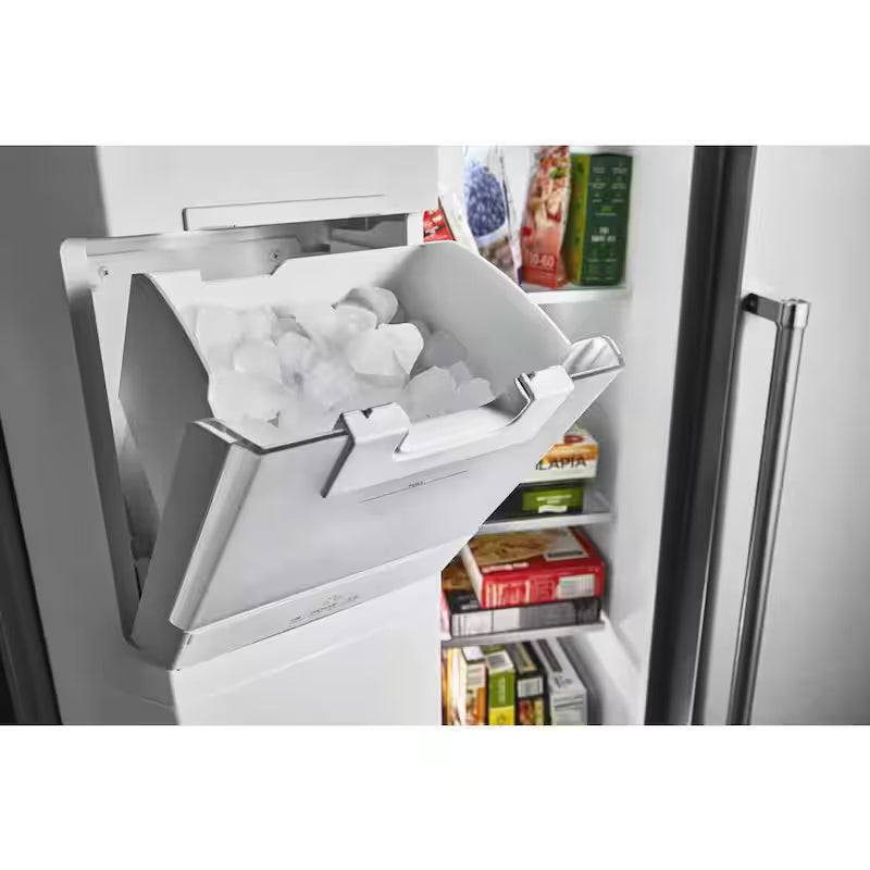 Black Stainless Steel Counter Depth Side by Side Refrigerator I33260