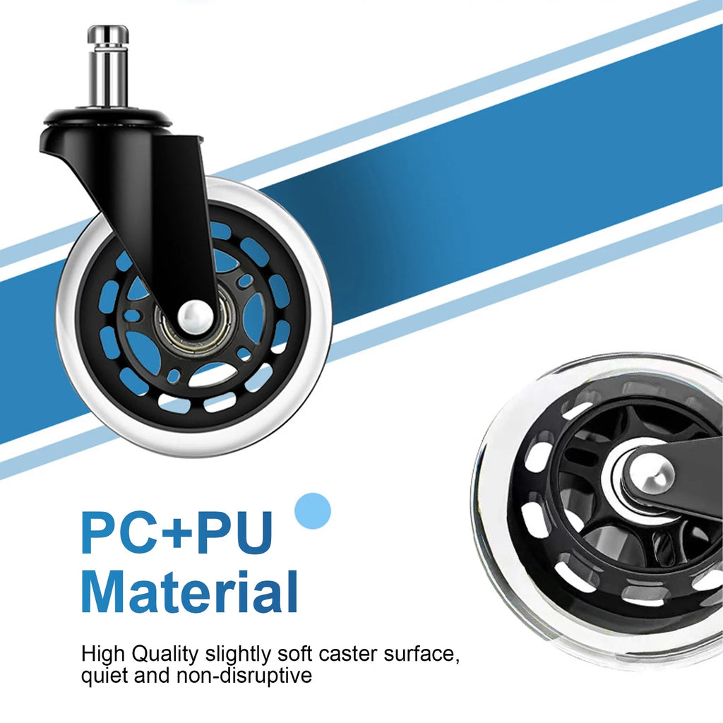 Office Chair Wheels Replacement 5PCS 3INCH Casters J885