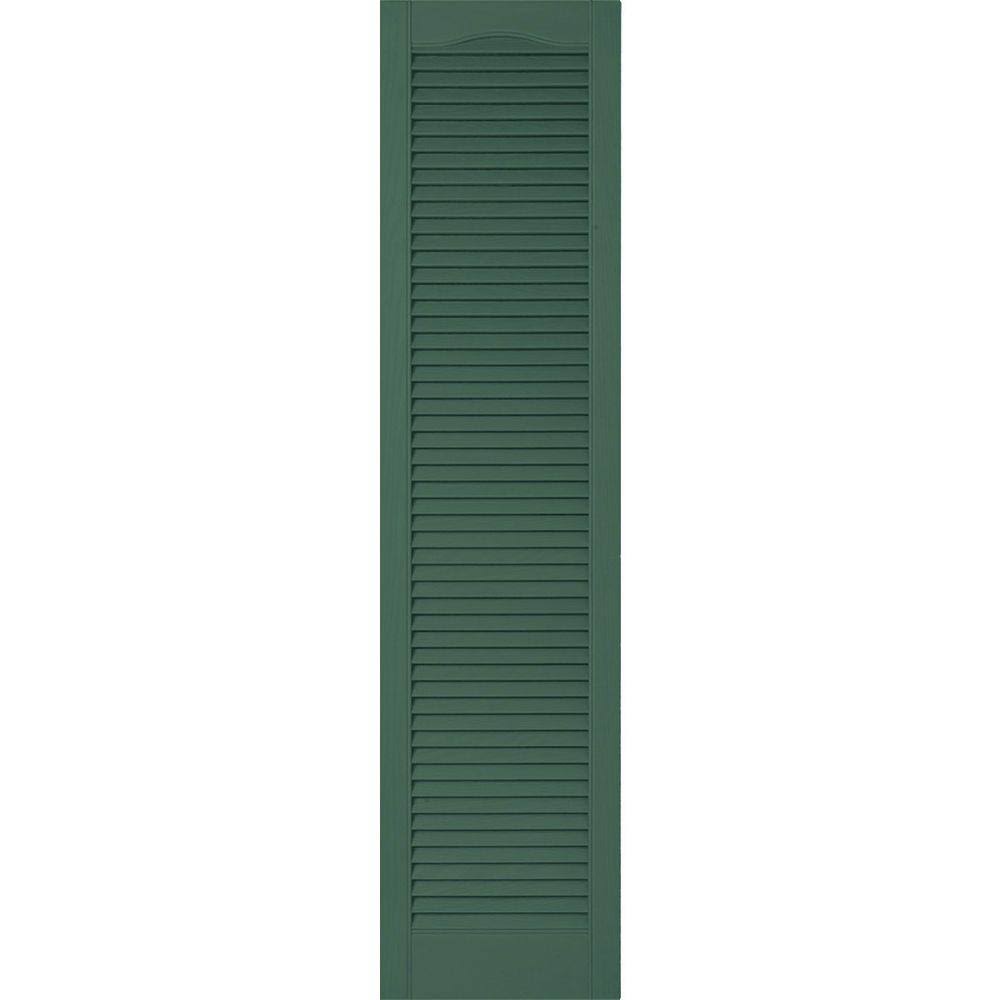 Forest Green Vinyl Open Louver Shutters K269