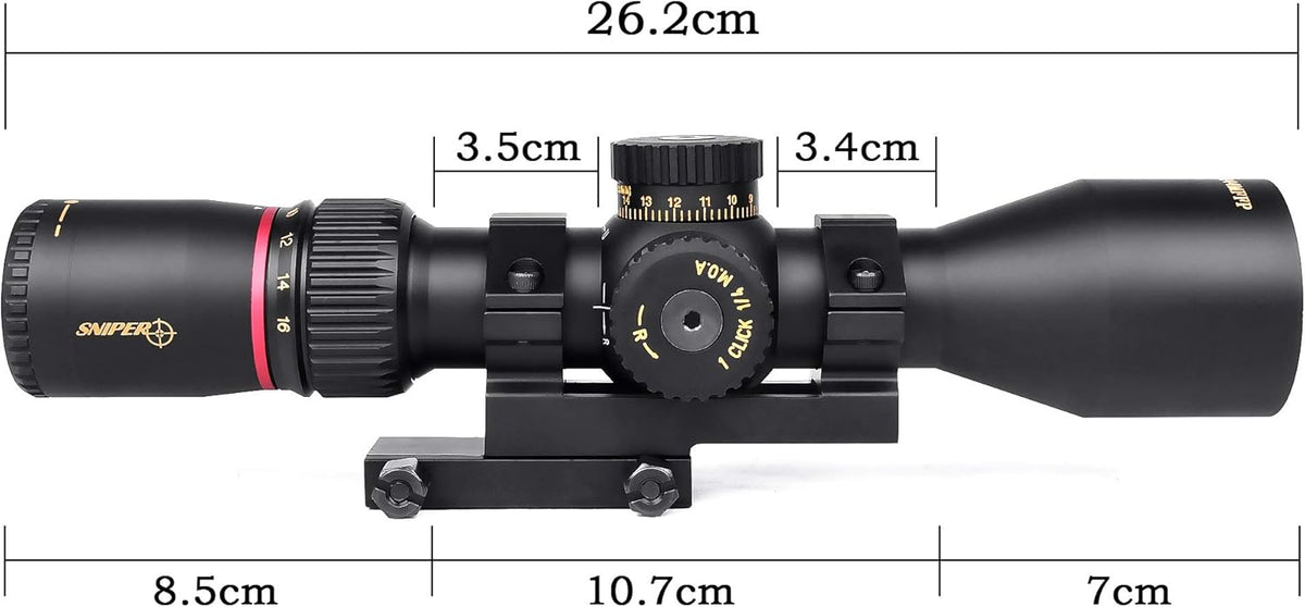 Red Illuminated Mil Dot Reticle Rifle Scope S559305