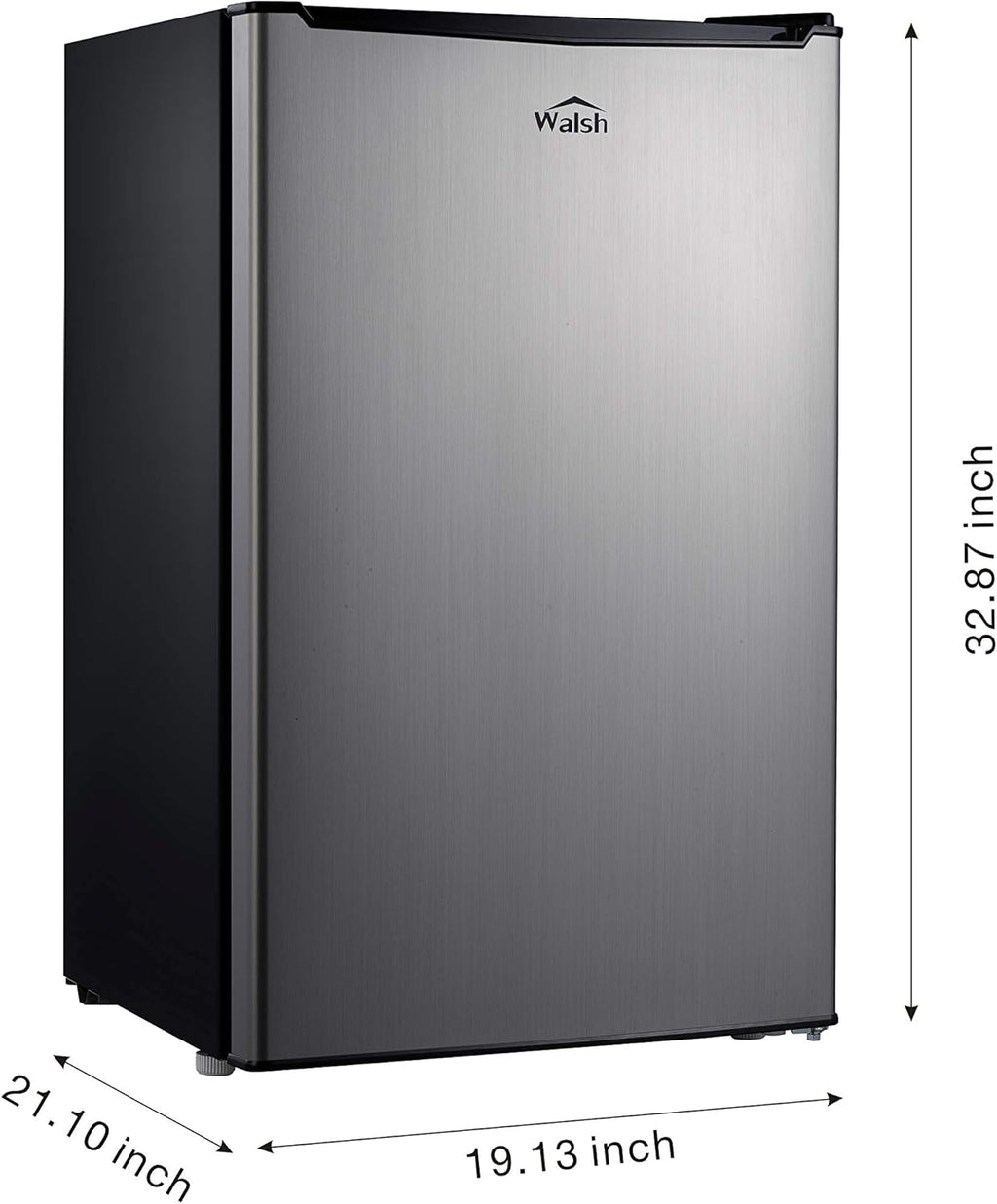 Compact Refrigerator, 3.5 Cu.Ft, Stainless Steel Look W299