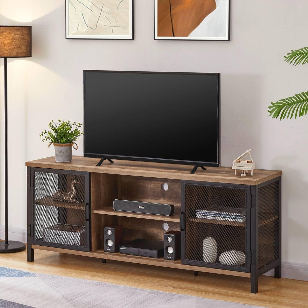 Industrial Rustic Oak TV Stand X855330