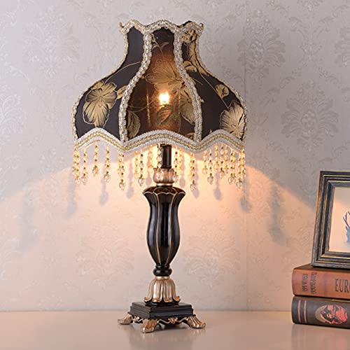 Black 22 Inch Fabric Lampshade Table Lamp N2214