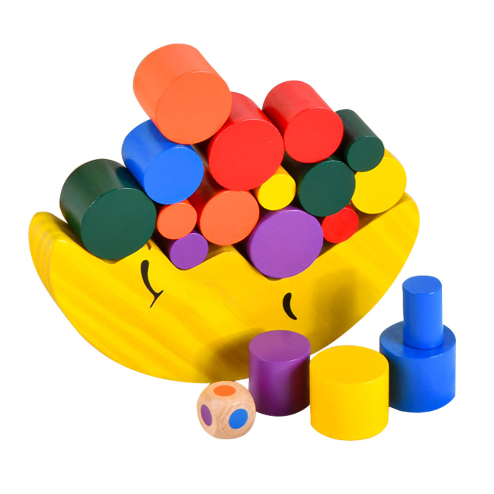 Wooden Moon Building Blocks Toy L9663