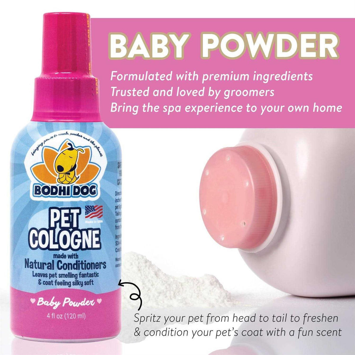 Natural Pet Cologne Body Spray for Dogs and Cats B36467