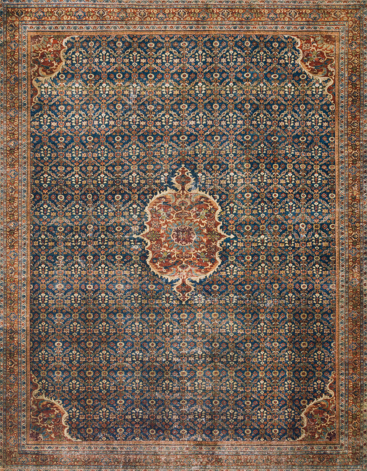 Cobalt Blue Spice Rug 9'0 x 12'0 Z97162