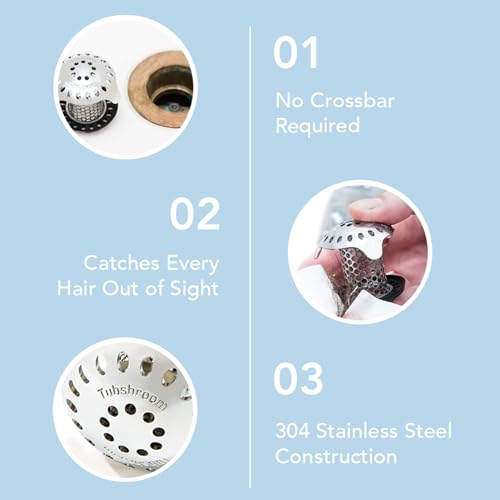 Stainless Steel Tub Drain Protector Hair Catcher G84318