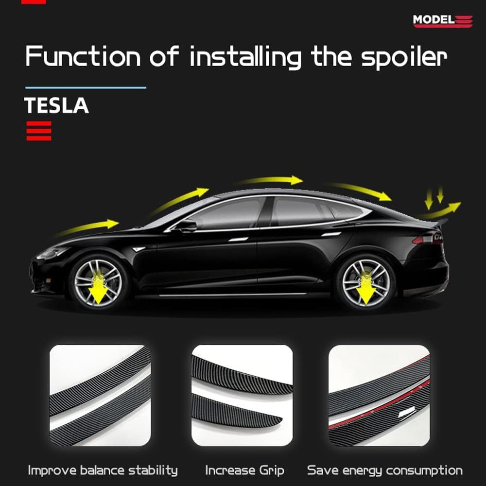 Matte Carbon Fiber Rear Trunk Spoiler A423209