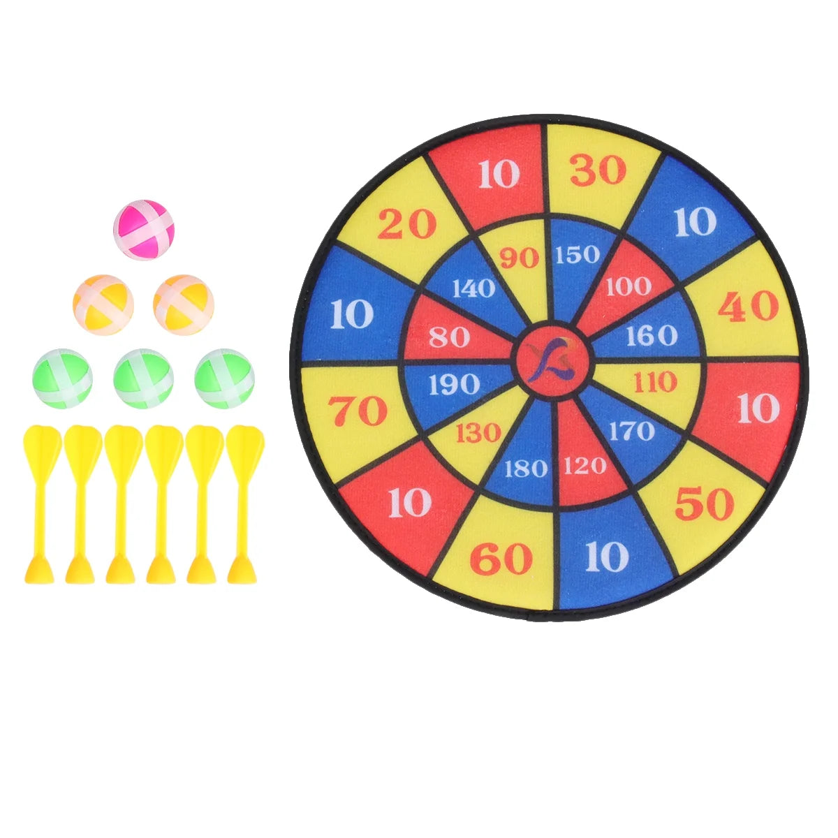 Flocking Dart Board with 4pcs Darts Dartboard Set D66058