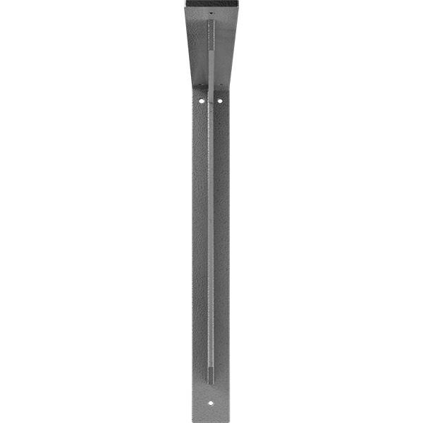 Steel Bracket Hammered Gray B4210