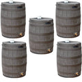 50 Gallon Plastic Rain Barrel with Brass Spigot (5 Pack) L734694