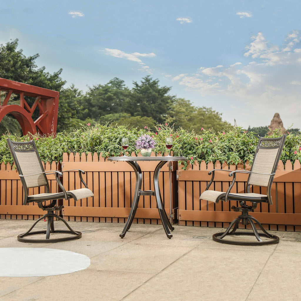 Swivel Rocker Patio Dining Chair 2 PC H556073