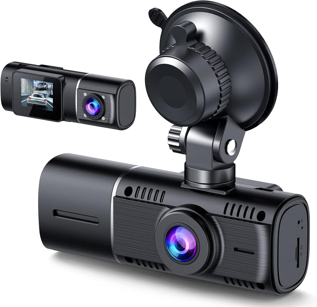 Dual Dash Cam Front and Inside 1080P IR Night Vision Car Camera 1.5 inch Screen Pack of 2 B16778