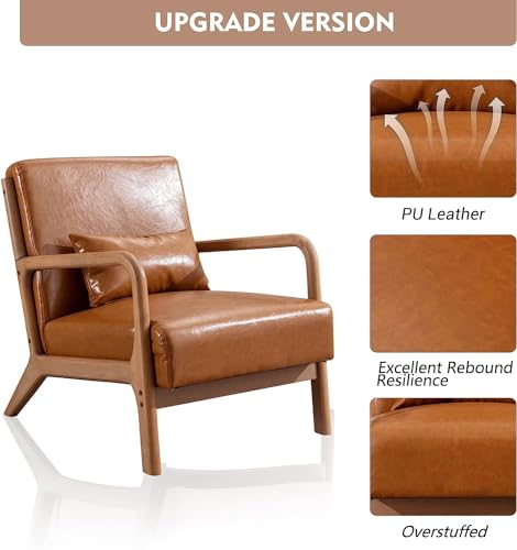 Beige Fabric Accent Chairs Set of 2 B4414