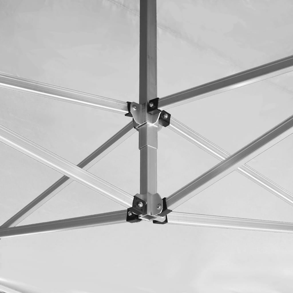 White Folding Party Tent Aluminum Frame Canopy 14.1ft x 9.5ft x 9.8ft B954