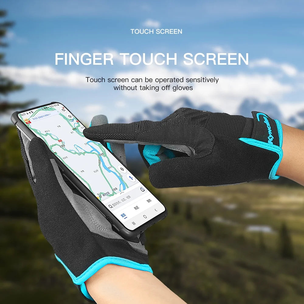 Full Finger Breathable Gel Pad Cycling Gloves W790892