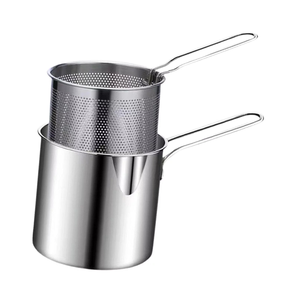 Stainless Steel Deep Fryer Pot with Basket S909455