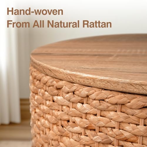 Set of 2 Wicker Rattan Coffee Table with Storage N890