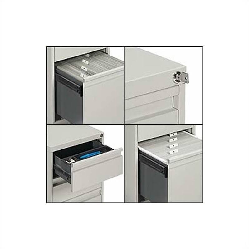 Light Grey 2 Drawer Vertical Metal File Cabinet T242620